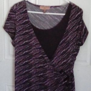 Purple and Black Top